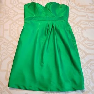 Alfred Angelo shamrock green strapless dress- size 14